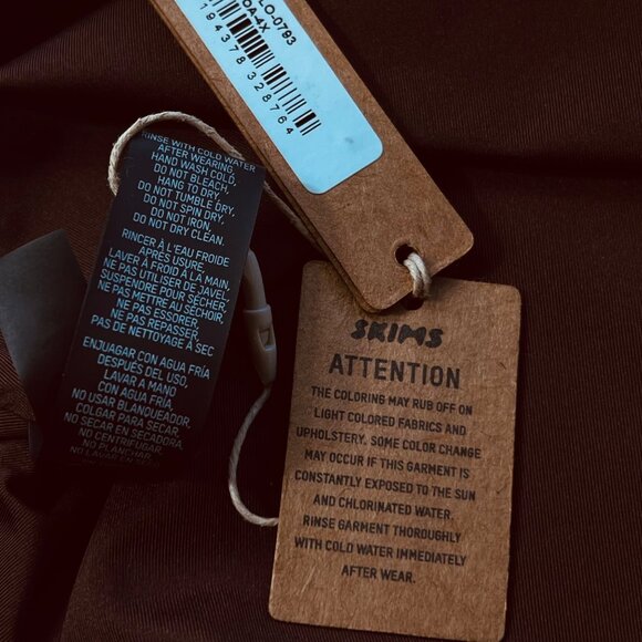 SKIMS Swim Sleeveless One Piece Cocoa 4X - Picture 11 of 12